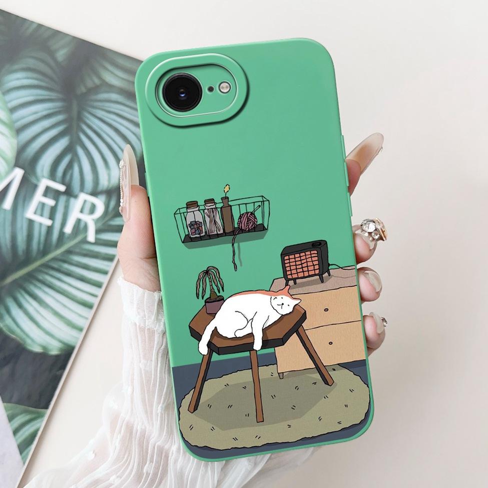 Чехол For iPhone 16e A3212 A3409 A3410 A3408 Задняя крышка For iPhone 16e Чехол Силикон Мода Роскошный Милый Мультяшный Крутой Мальчики Девочки