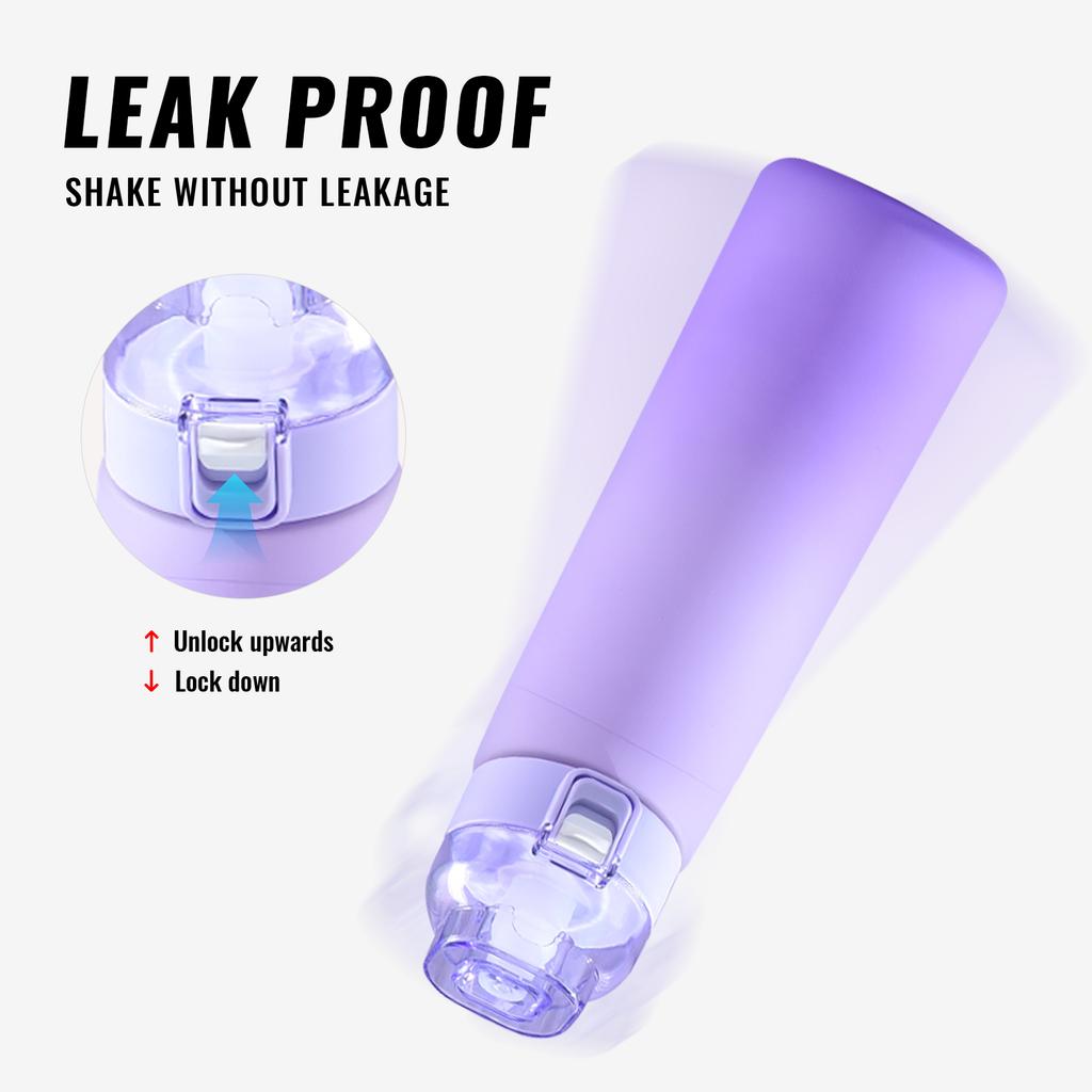 24 Oz Alr Fragrance Water Bottle Fruit Flavour Cup Frosted Gradient Drinking Bottle 700ml 8 Flavor Rings For Sports Outdoor