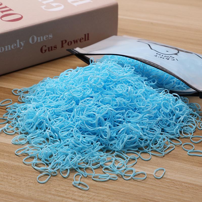 500/1000/2000 шт. Девочки Разноцветные Одноразовые Резинки Резинки для Волос Повязка на Голову Детские Резинки для Хвоста Детские Аксессуары для Волос