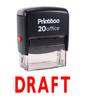 Printtoo Self Inking Rubber Stamp Office Stationary DRAFT Custom Stamp-Black