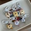 1Pcs Cute Cat Donut Keychain Pendant Keyring For Girls Backpack Charm Headphone Case Accessory Creative Friend Couple Gifts