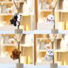 Adorable Animal Plush Dog With Keyring For Gift And Bag Accessory
