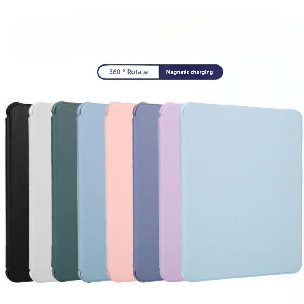 Кожаный чехол для 2024 iPad Pro 11 iPad Air 11 Обложка с вращающейся подставкой с акриловой задней крышкой 10.2 12.9