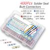 400Pcs Boxed Waterproof Solder Seal Heat Shrink Wire Butt Terminal Connector Set