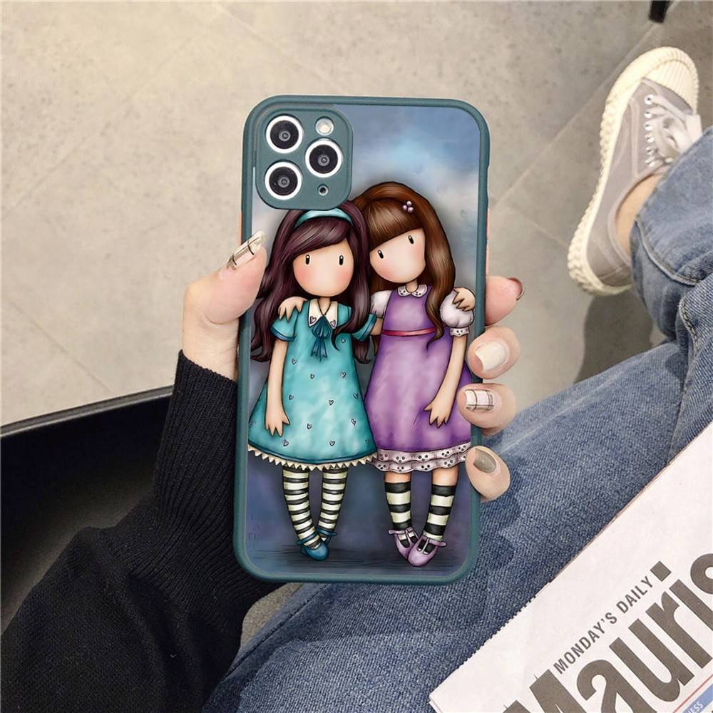 Japan Santoro G-Gorjuss Phone Cases For IPhone 16 15 14 Plus 13 12 11 Pro Max Matte Oft Bumper Phone Cover