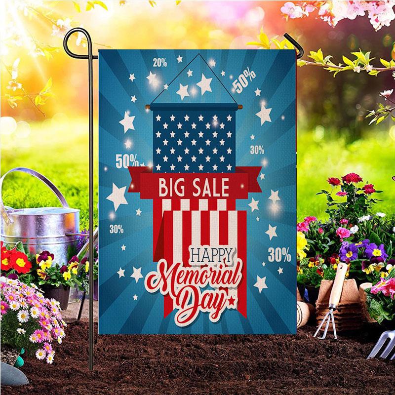 Патриотический флаг One Nation Under Welcome Garden Flag Inch Двусторонний баннер для украшения улицы в честь Дня независимости и Дня памяти