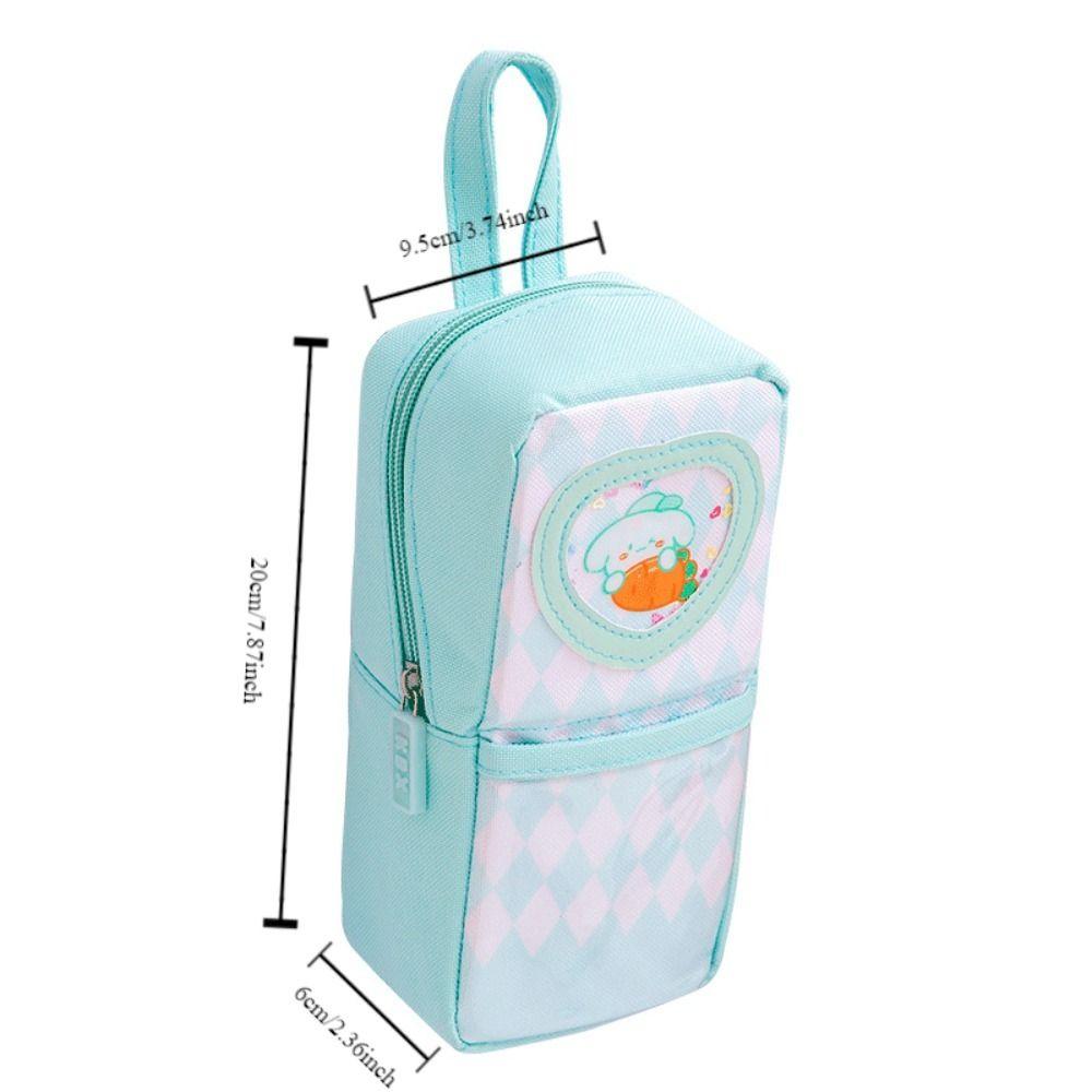 Handheld Storage Bag Large Capacity Stationery Box Cute Cartoon Pen Bag  Girl