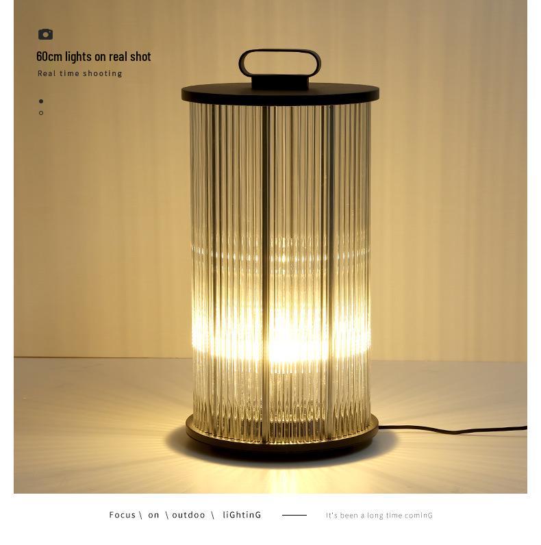 New Chinese Style Solar Outdoor Pillar Light for Villa Courtyard Entrance