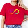 Autism Infinitas Design Unisex Tshirt Autism Awareness Month Tshirt Summer Graphic Fashion Casual Female T Shirts Unisex Clothing