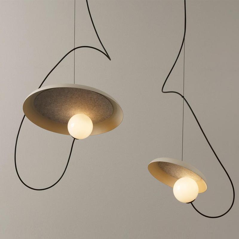 Подвесной светильник Wabi-Sabi Nordic Glass Ball - Минималистичный светодиодный дизайн для спальни и столовой