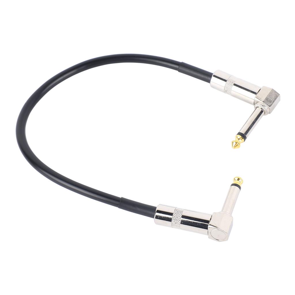 6,35 мм кабель для эффектов, шумоподавление, металлический сердечник, угловой штекер, гитарный соединительный кабель, шнур для педали