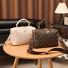 Ретро Легкая Роскошная Модная Сумка на Раннюю Весну для Женщин Модная Новая Нишевая Принтованная Сумка-Подушка Бостон Ручная Сумка Кроссбоди