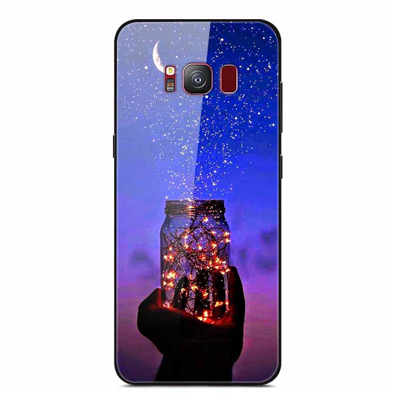Стеклянная задняя крышка для чехла телефона Samsung S8 Plus, S8Plus, жесткий чехол из закаленного стекла для Samsung Galaxy S8 Plus, S 8, мягкий край