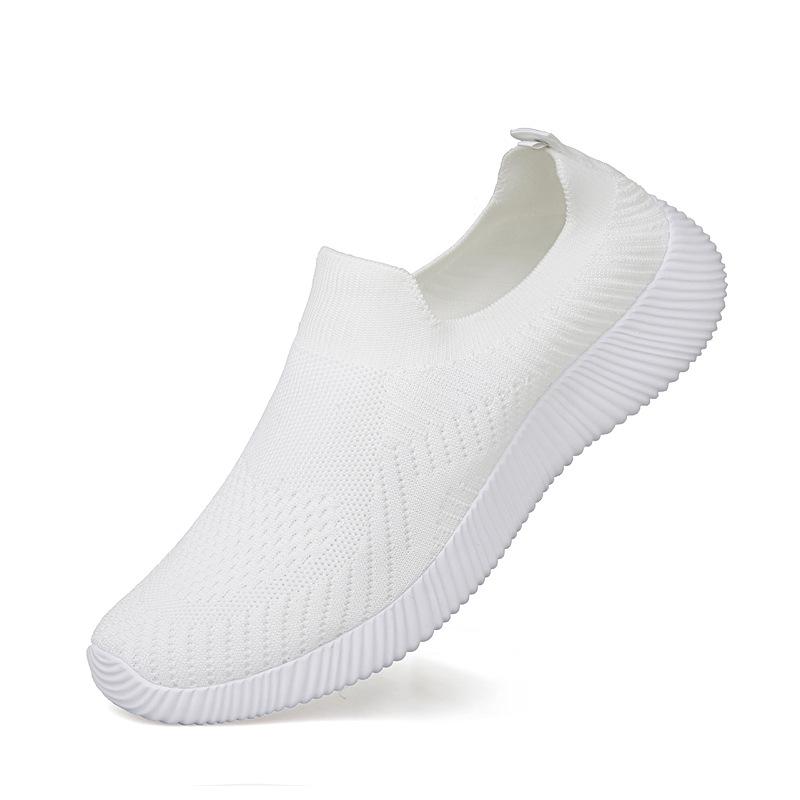 Non-slip and Wear-resistant Sports and Leisure Shoes, Spring and Autumn Breathable and Comfortable Women's Shoes, Light and One-pedal Lazy Mesh Shoes