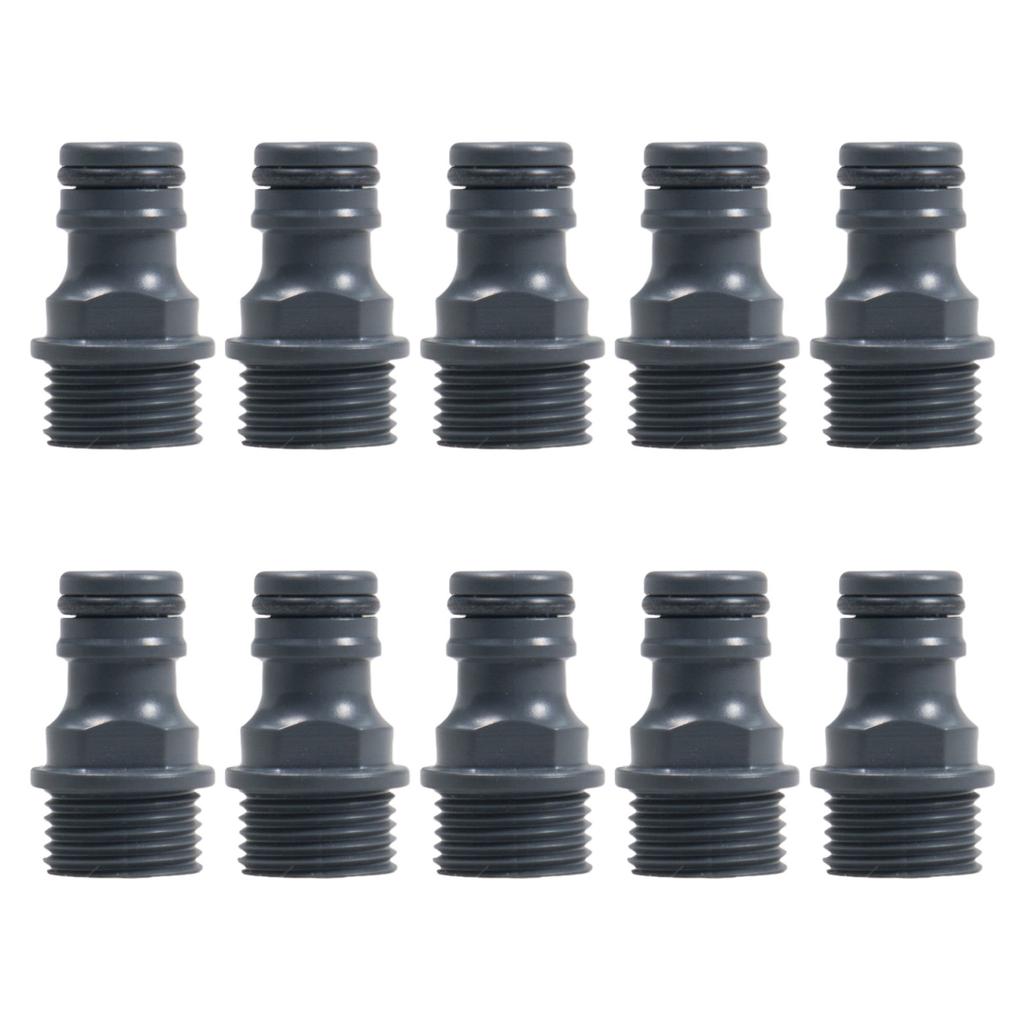 10Pcs Outside Tap Connector Hose Adapter 1/2inch Male Threaded Faucet for Garden Outdoor Hosepipe Fittings Connectors