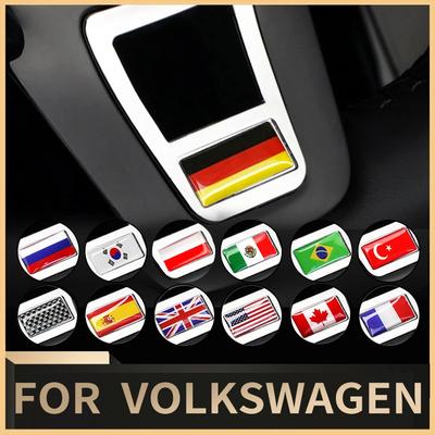Автомобильная эмблема, наклейка на руль для Volkswagen VW Golf Polo Passat CC Tiguan Rline Jetta Atlas Bora Touran Lavida Sharan