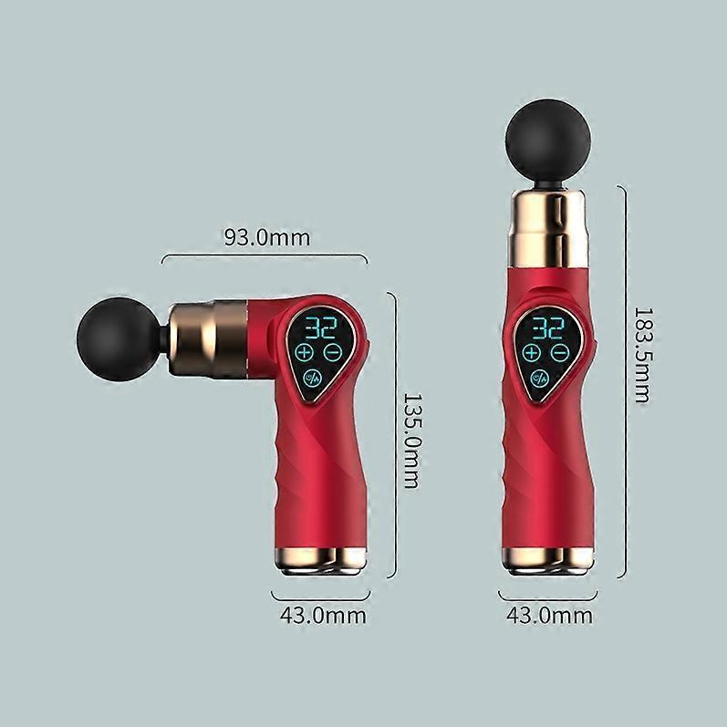 Mini Fascia Gun Small LCD Screen Muscle Massager