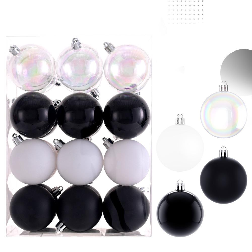 24pcs 6CM Christmas Balls Electroplated Christmas Spheres Pendant  Background Layout