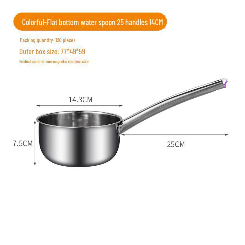 Многофункциональная кухонная ложка из нержавеющей стали с длинной ручкой для воды и супа