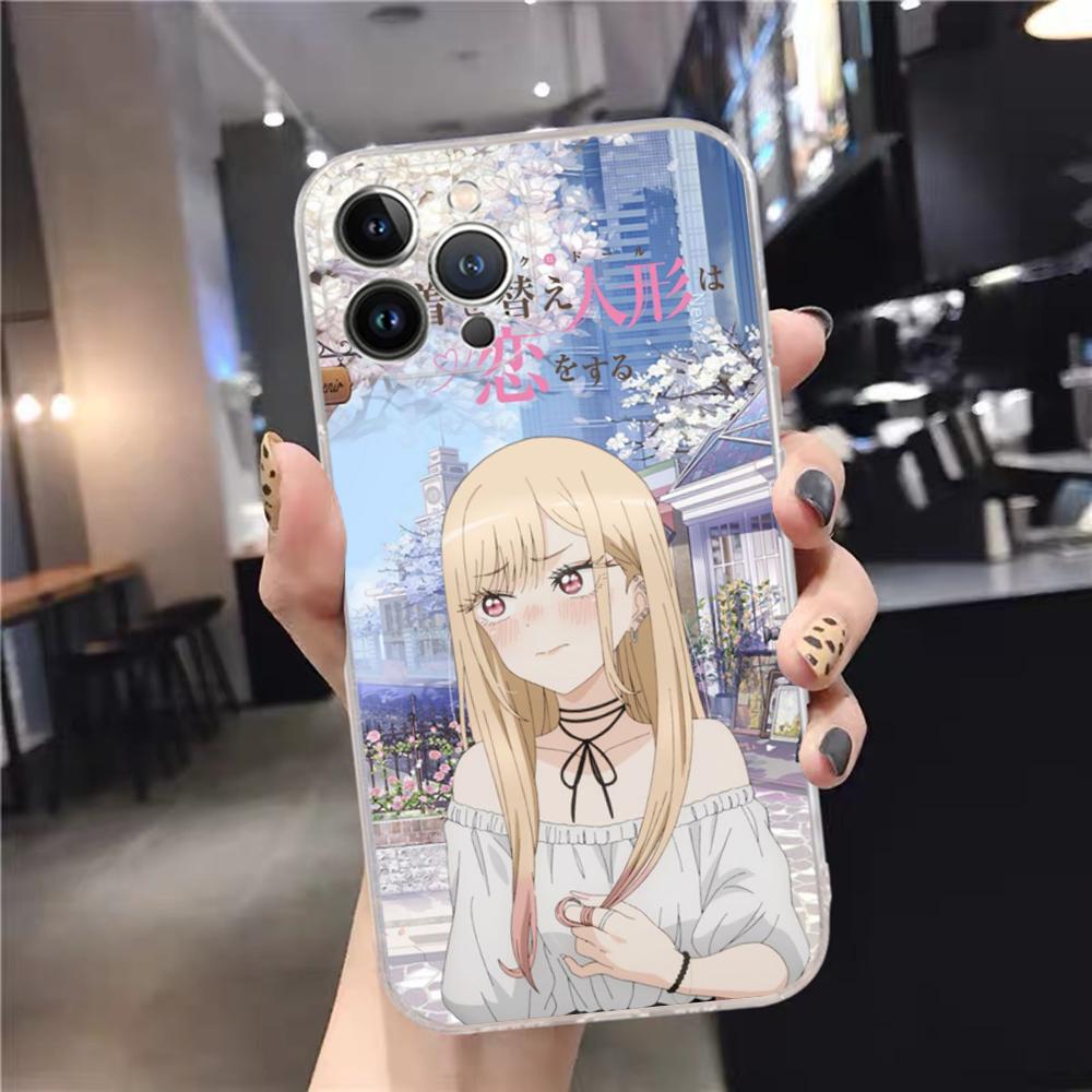 Чехол для телефона My Dress Up Darling Марин Китагава Силиконовый Мягкий Для iPhone 16 15 14 13 12 11 Pro Mini XS MAX Plus X Чехол