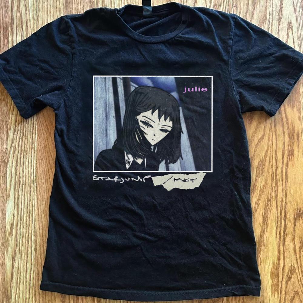 Rare Julie Band Starjump-Kit Short Sleeve Black Shirt S to 5XL HM088 Unisex T-Shirt