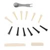 2Sets Plastic Saddle Guitar Bridge Pins Metal Puller Guitar Saddle Nut  For Acoustic Guitar