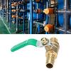 G1Celsius4   Male to 8Celsius10Celsius12mm Hose Barb   Valve Green Lever Handle Thicken Brass Valve(8mm)