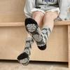 New Floral Socks In Autumn And Winter Japanese Retro Relief Series Tube Ladies Socks Harajuku Style Ins Fashion Pile Cotton Socks