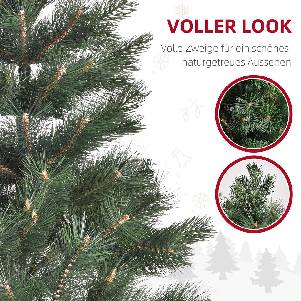 Christmas Tree diameter 90 x 180 cm, Artificial Fir, Realistic Needle Coverage, Green