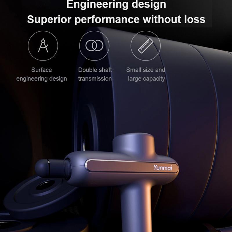 2020 Xiaomi Mi Yunmai Fascia Gun Pro Базовый беспроводной ручной электрический пистолет для массажа мышц тела Ударный пистолет для тренировок Беговая терапия Облегчение боли в мышцах