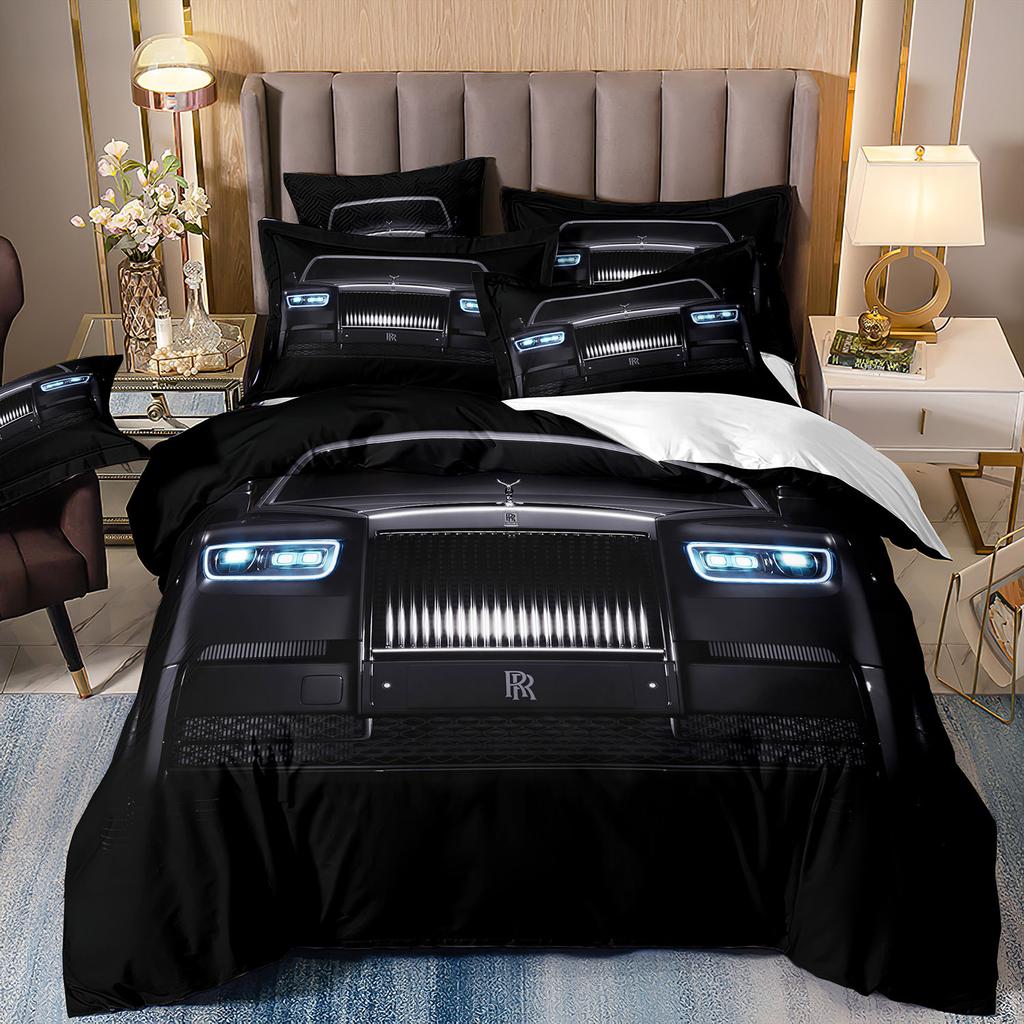 Sports Car Bedding 3D Digital Printing Two-Piece Quilt Set Three-Piece Home Textile