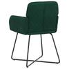 Dining Chairs 2 pcs Velvet Dark Green 59 x 56.5 x 86 cm