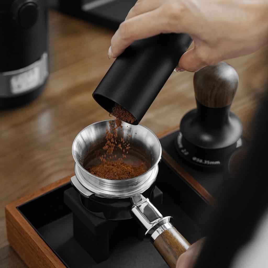 MHW-3BOMBER 51мм Кольцо для дозирования кофе из нержавеющей стали, устойчивое к коррозии, Аксессуар для эспрессо, Небьющаяся дозирующая воронка (Серебряный) DR5385S-ОС