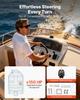Hydraulic Steering Helm Pump, 150 HP, Helm Pump for Boat, with 6.9 MPa/1000 psi Max Working Pressure, Aluminum Alloy Housing, Check Valve, Replaceable
