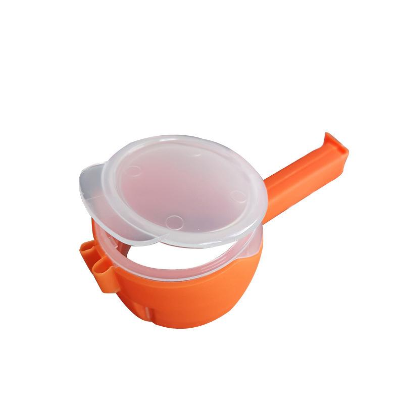 1Pcs Food Storage Bag Sealing Clips Plastic Cap Sealer Clip With Pour Spouts Snack Candy Storage Fresh Clamp Kitchen Organizer