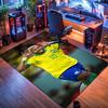 Brazilian Football Glory carpet Living room and bedroom mats printing Protective pad Room Office chair cushion