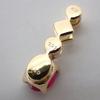[New] K18 Ruby/Diamond OV Pendant Top [f1-4]