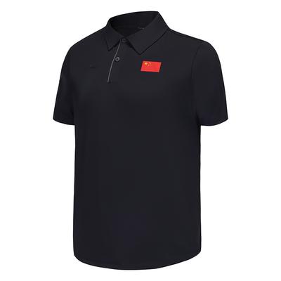 Мужские и женские поло Li Ning с воротником-поло, тонкий прямой крой APLV441-1
