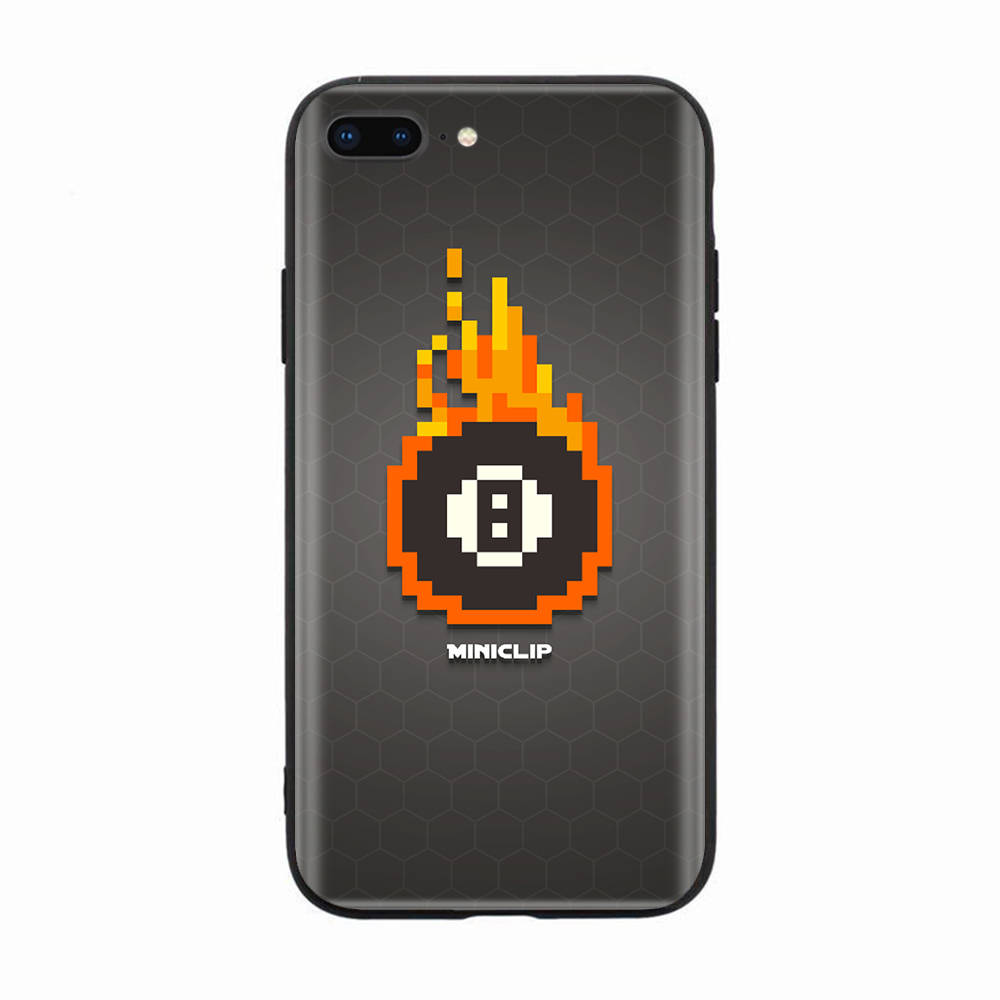 Черный чехол для Xiaomi Redmi 13C Note 9 iPhone XR 7 8 14 15 11 12 13 X XS Pro Max Samsung A25 S23 S24 FE Ultra Plus 8 Ball Pool