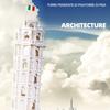 World Famous Historical Culture Architecture Creative Building Block Leaning Tower Of Pisa Italy Model Construction Brick Toys