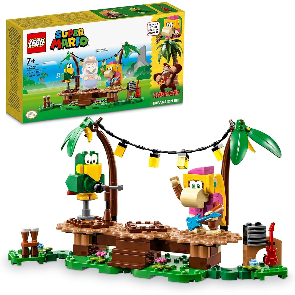LEGO Super Mario Dixie Kong Jungle Live 71421 Building Blocks Toy Adventure Gift for Boys and Girls Age 7