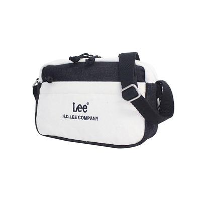 Хлопковая сумка Lee Buddy с горизонтальными плечевыми накладками, Канва, 320-1401 (320-1401-83), Черно-белый