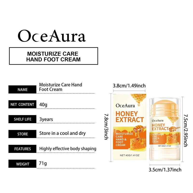 Hydrating Moisture Balm Stick for Heels Elbows Knees Soothes Cracked Dry Skin Honey Enriched Nourishing for Daily Body Care