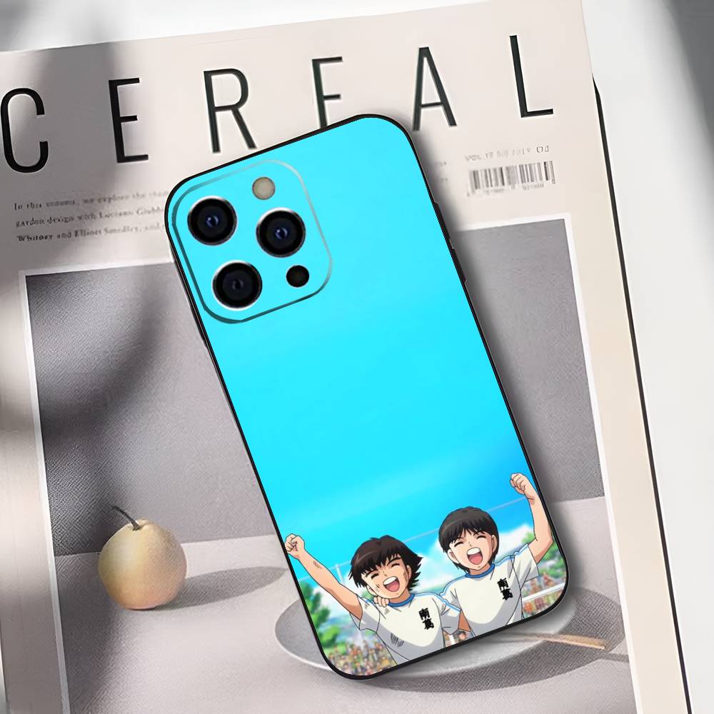 Чехол для телефона с изображением аниме C-Captain T-Tsubasa для iPhone 17,16,15,14,13,12,11 Plus,Pro Max,XS,Мягкий силиконовый черный чехол