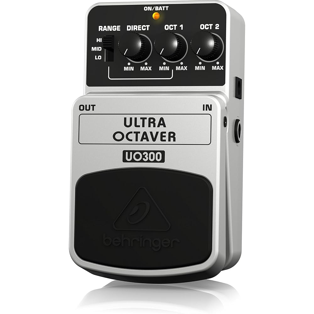 Behringer UO300 Ultra Octaver Guitar Effect Pedal Compact Design, True Bypass, Versatile Sound