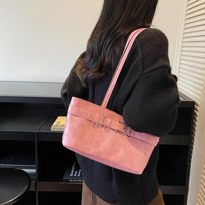 Женская ретро-сумка-тоут большой вместимости - Осень/Зима 2025 Универсальная сумка на плечо и подмышку для моды и поездок на работу