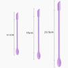 3pcs Double-head Cosmetic Digging Spoon Mini Face Mask Brush Jam Scraping Spoons  Makeup Brushes Set