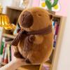 Removable Scarf Scarf Capybara Plush Doll PP Cotton Stuffed Capybara Doll  Birthday Gifts