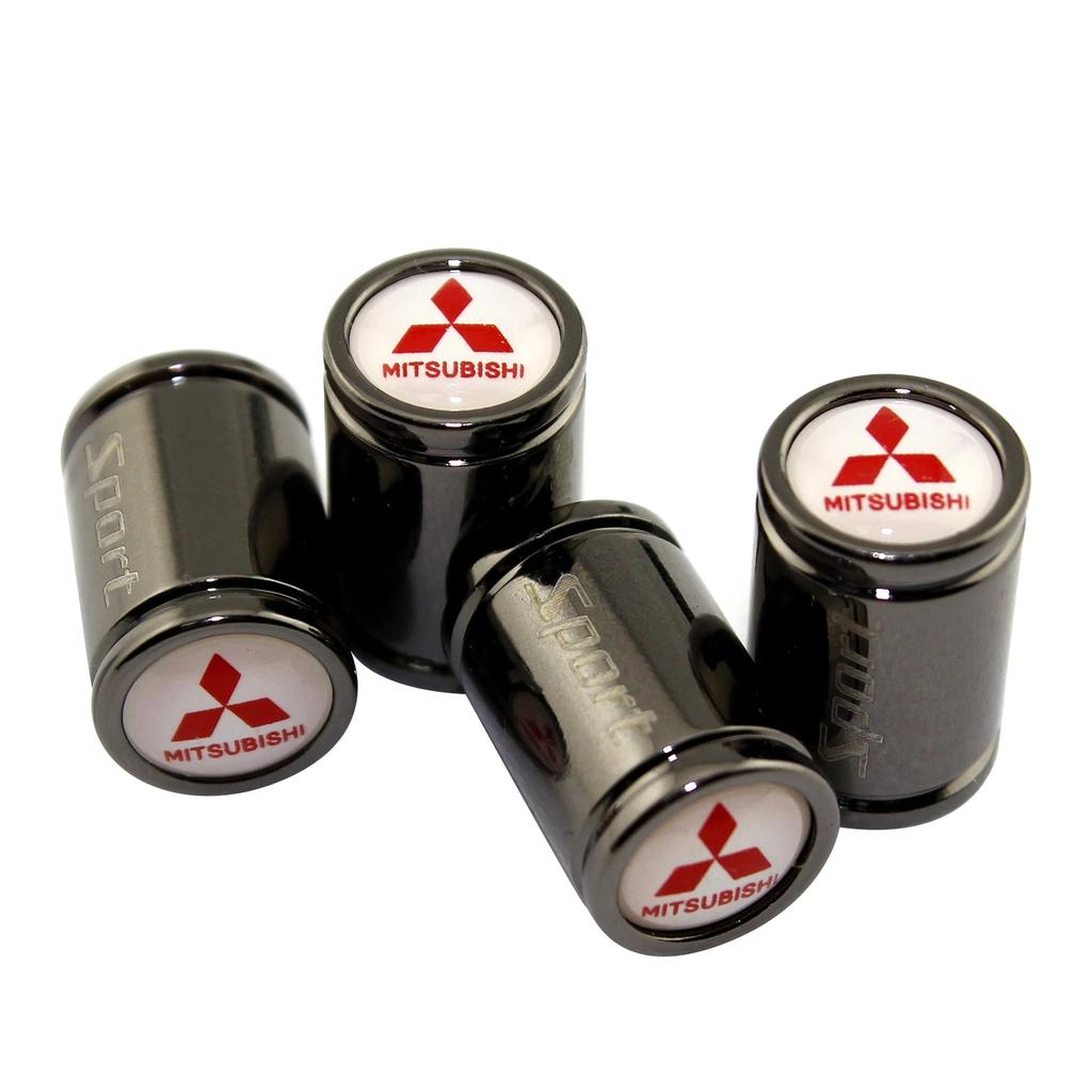 4PCS Car Wheel Tire Valve Tyre Stem Air Caps For Mitsubishi Ralliart ASX Lancer Cordia Pajero Mirage Triton Outlander Colt