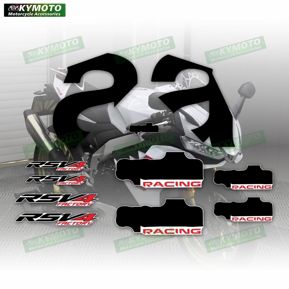 Для Aprilia RSV4 2021 2022 2023 2024 Аксессуары для мотоцикла Наклейка на обтекатель Полная светоотражающая водонепроницаемая наклейка на весь мотоцикл Комплект для всего мотоцикла